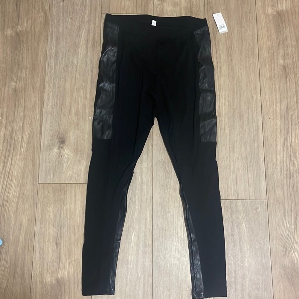 BP Leather Patched Leggings with tags